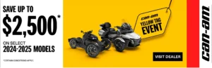 Read more about the article Save up to $2,500 on select 2024-2025 models (yellow tag)