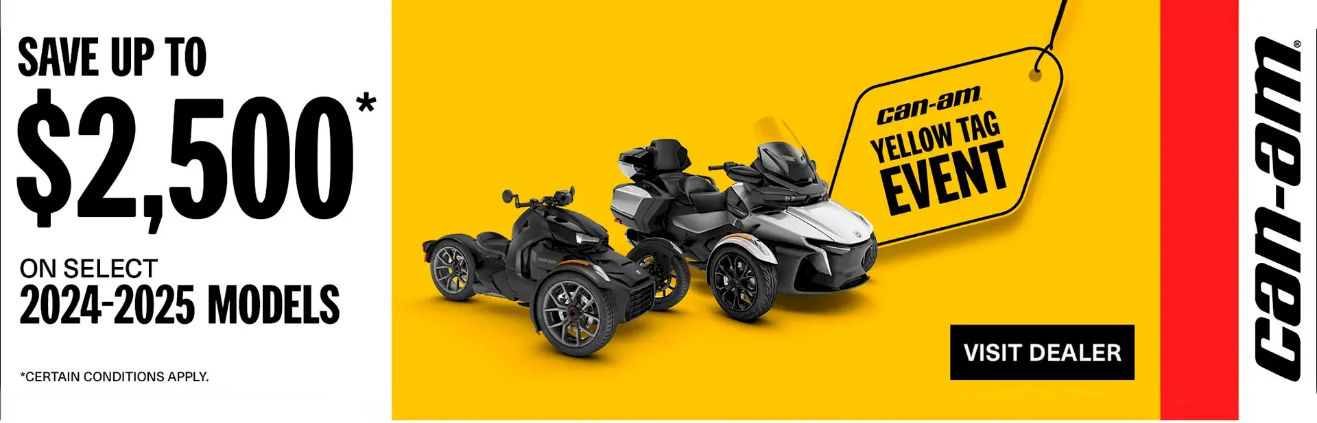 Read more about the article Save up to $2,500 on select 2024-2025 models (yellow tag)