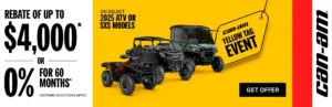Read more about the article Rebate of up to $4,000 or 0% for 60 months on select 2025 Can-Am models