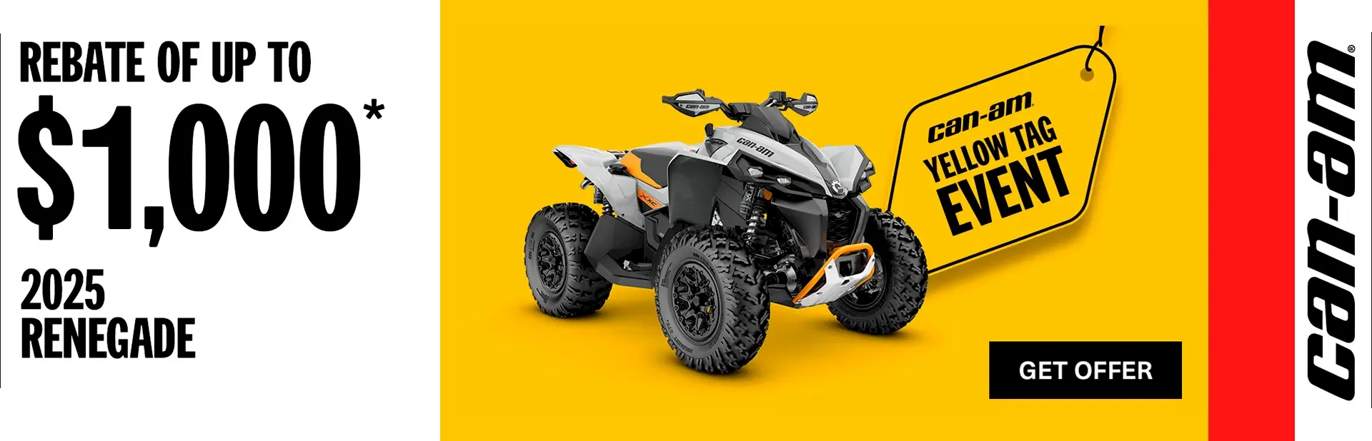 Read more about the article Save up to $1 000 rebate on select 2025 Renegade models