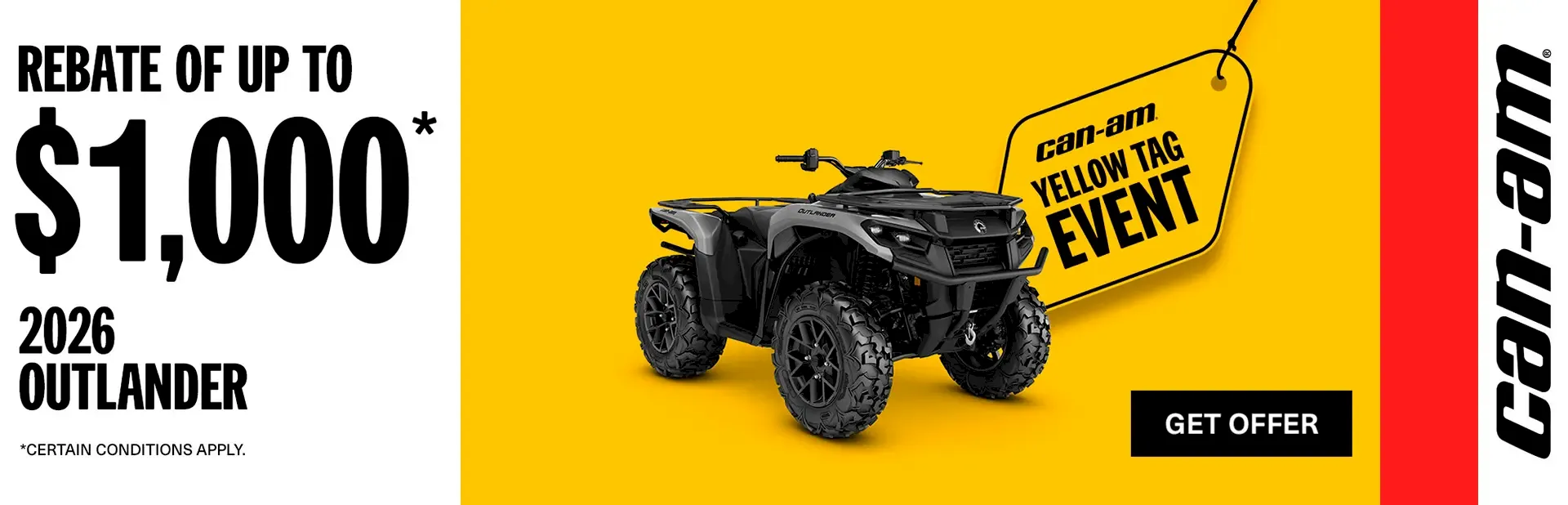 Read more about the article Save up to $1,000 on select 2026 Outlander models