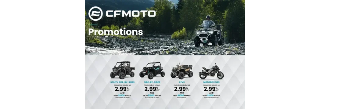 CFMOTO - Promotions