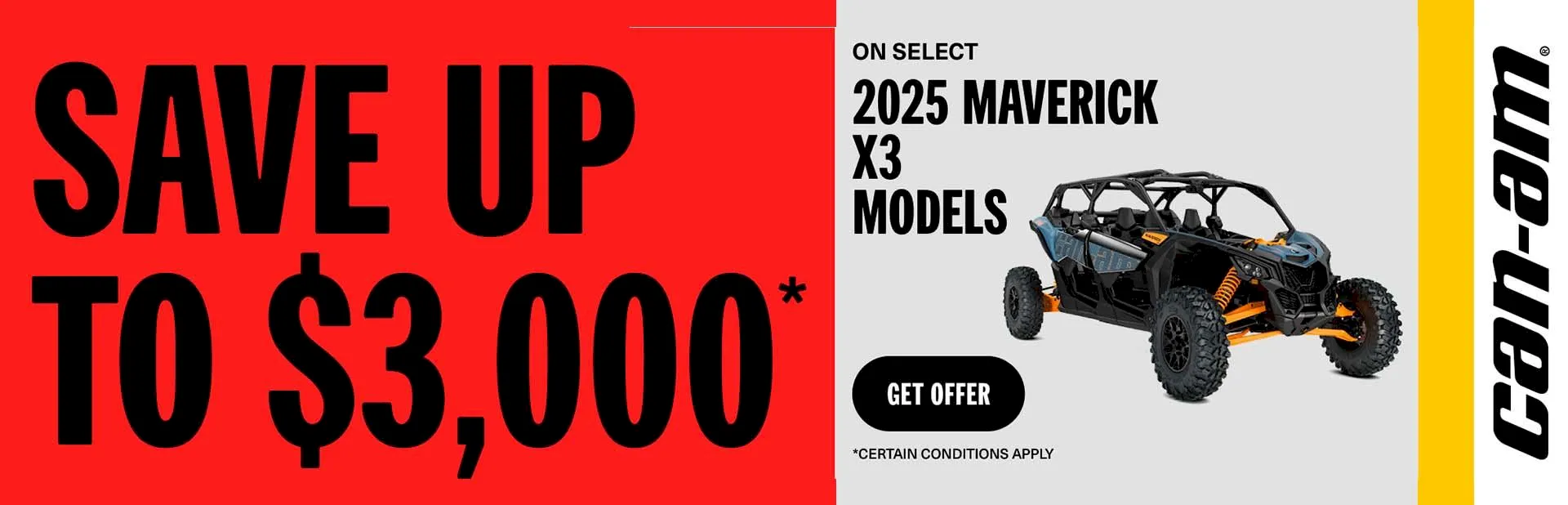 You are currently viewing Save up to $4,000 or 0% for 60 months + 75% off on audio roof on select 2025 Commander models